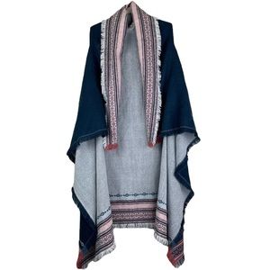 NWT | Marc New York Boho Southwestern Fringe Shawl Vest One Size